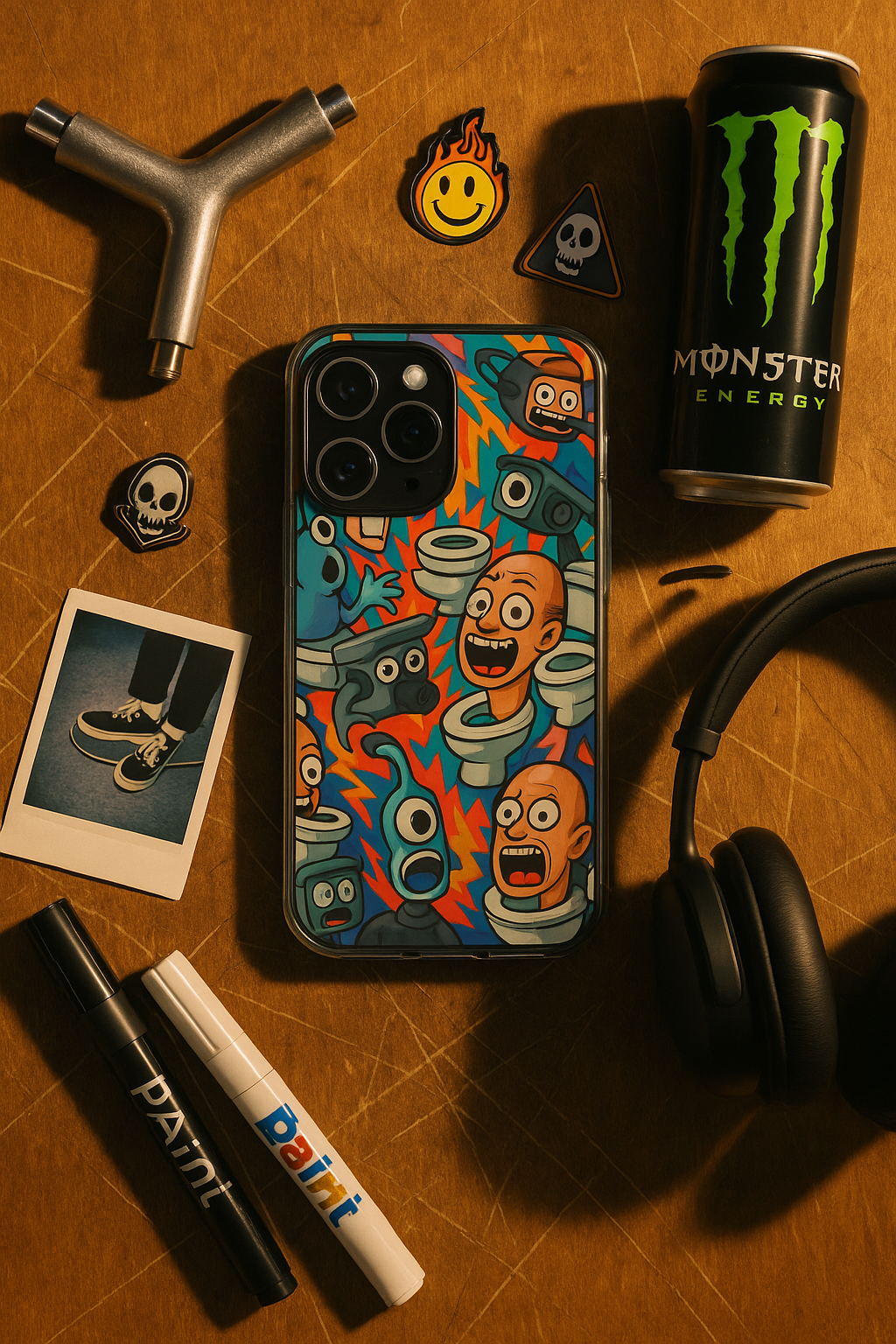 Phone Case - Skibidi Toilet Meme Chaos Collage