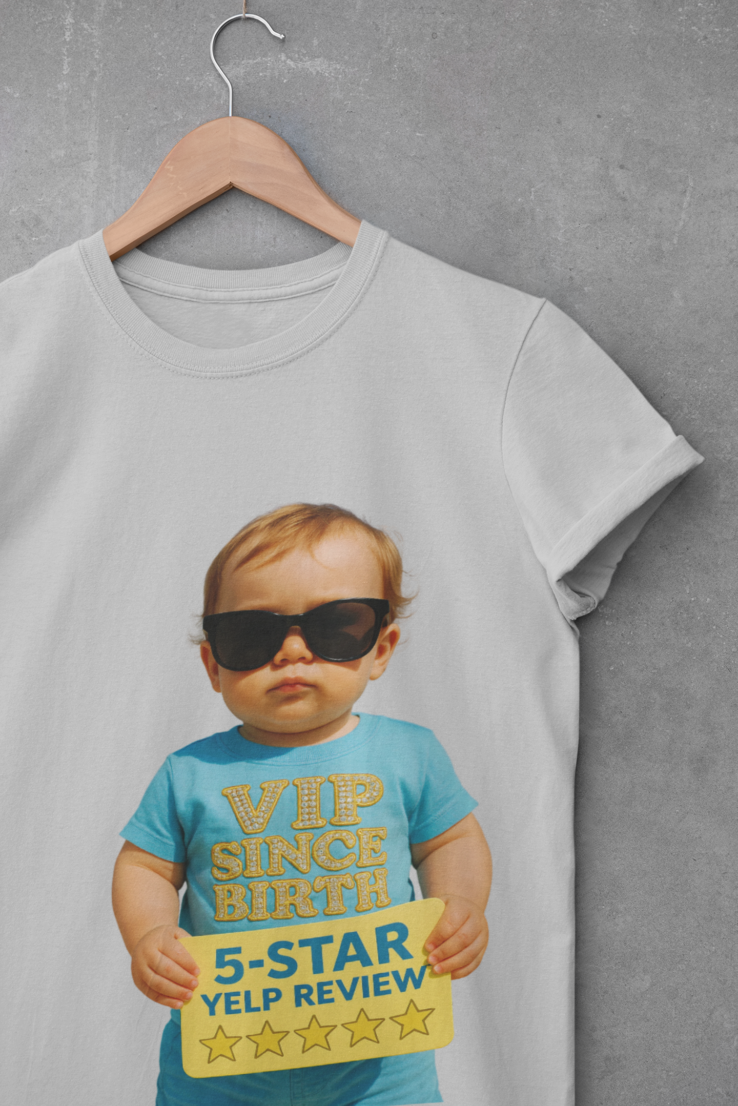 VIP Since Birth Unisex Heavy Cotton Tee | 5-Star Yelp Review T-Shirt