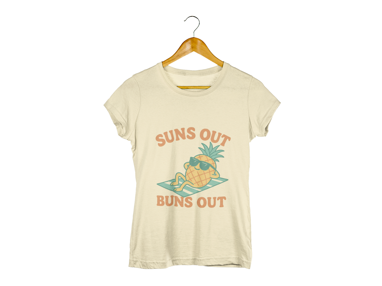Funny Pineapple Tee - Suns Out, Buns Out