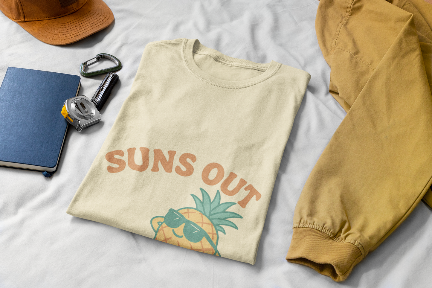 Funny Pineapple Tee - Suns Out, Buns Out