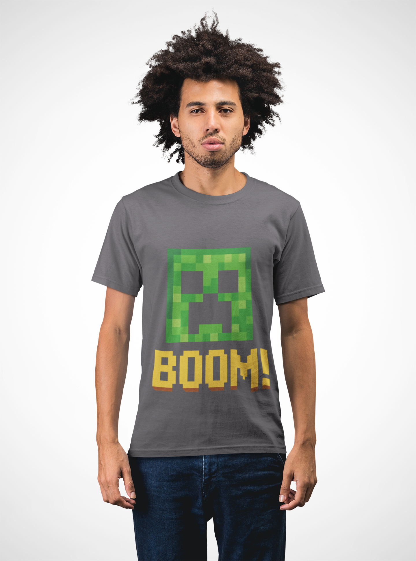 Minecraft Creeper Boom Unisex Softstyle T-Shirt