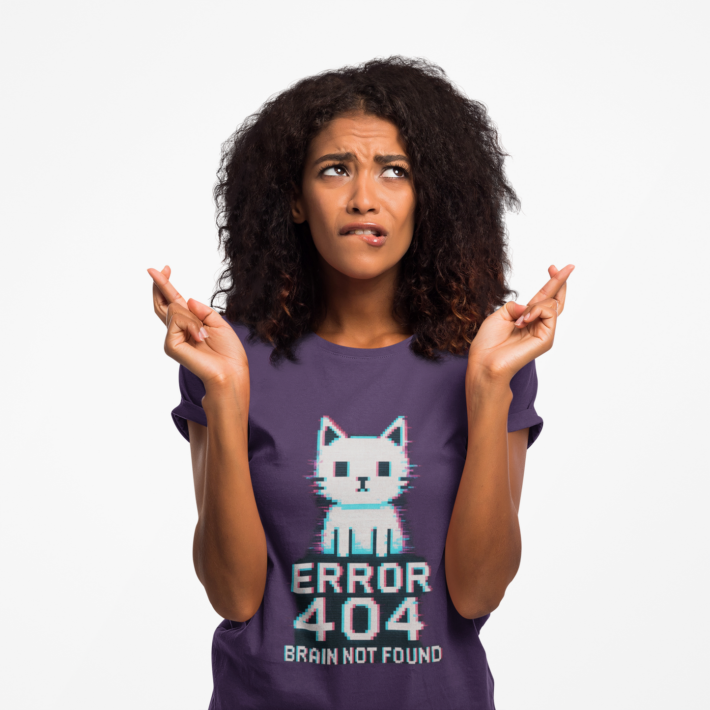 Glitch Cat Meme Tee | Gen Alpha Humor Shirt