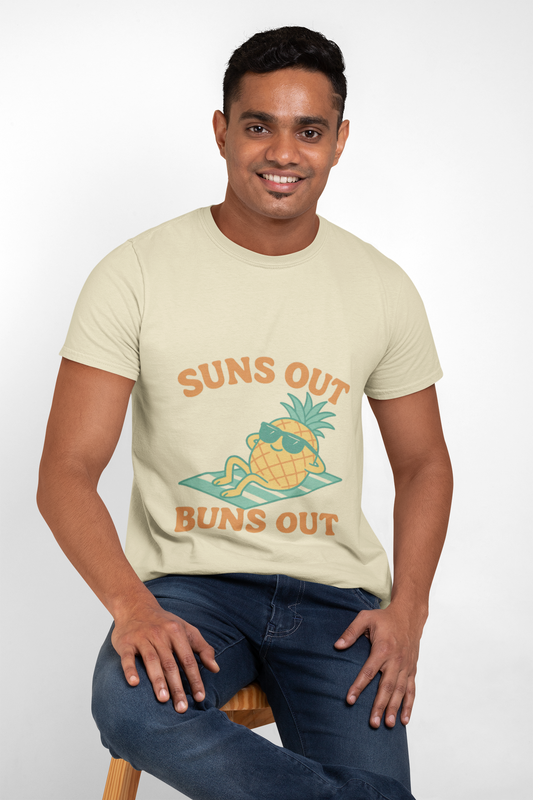 Funny Pineapple Tee - Suns Out, Buns Out