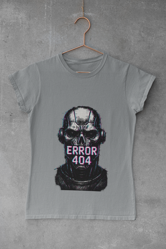 Cool ERROR 404 Graphic T-shirt, Unisex Vintage Tee, Casual Streetwear Top, Gift for Tech Lovers, Gamer Shirt